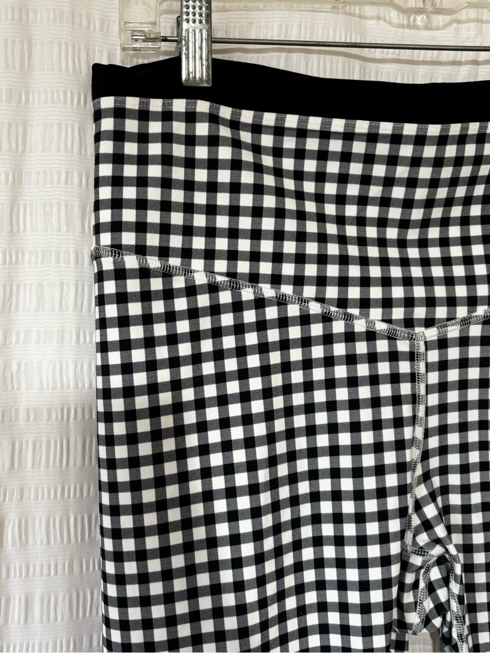 NWT JoyLab Black & White Gingham High-Waist Leggings Sz XL - Picture 3 of 7